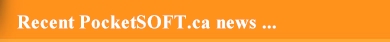 PocketSOFT.ca abcDB Database news releases and updates.  